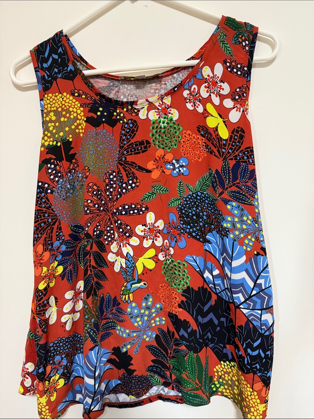 Loft Tropicalia Mixed Media Tank